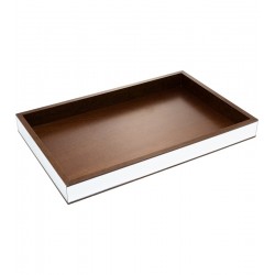 Bandeja 45cm Por 29cm Por4,5cm De Madeira Espelhada